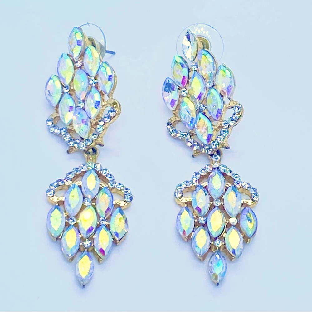 Large Multicolor Drop Stud Earrings 🔥 3 for $20